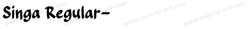 Singa Regular字体转换